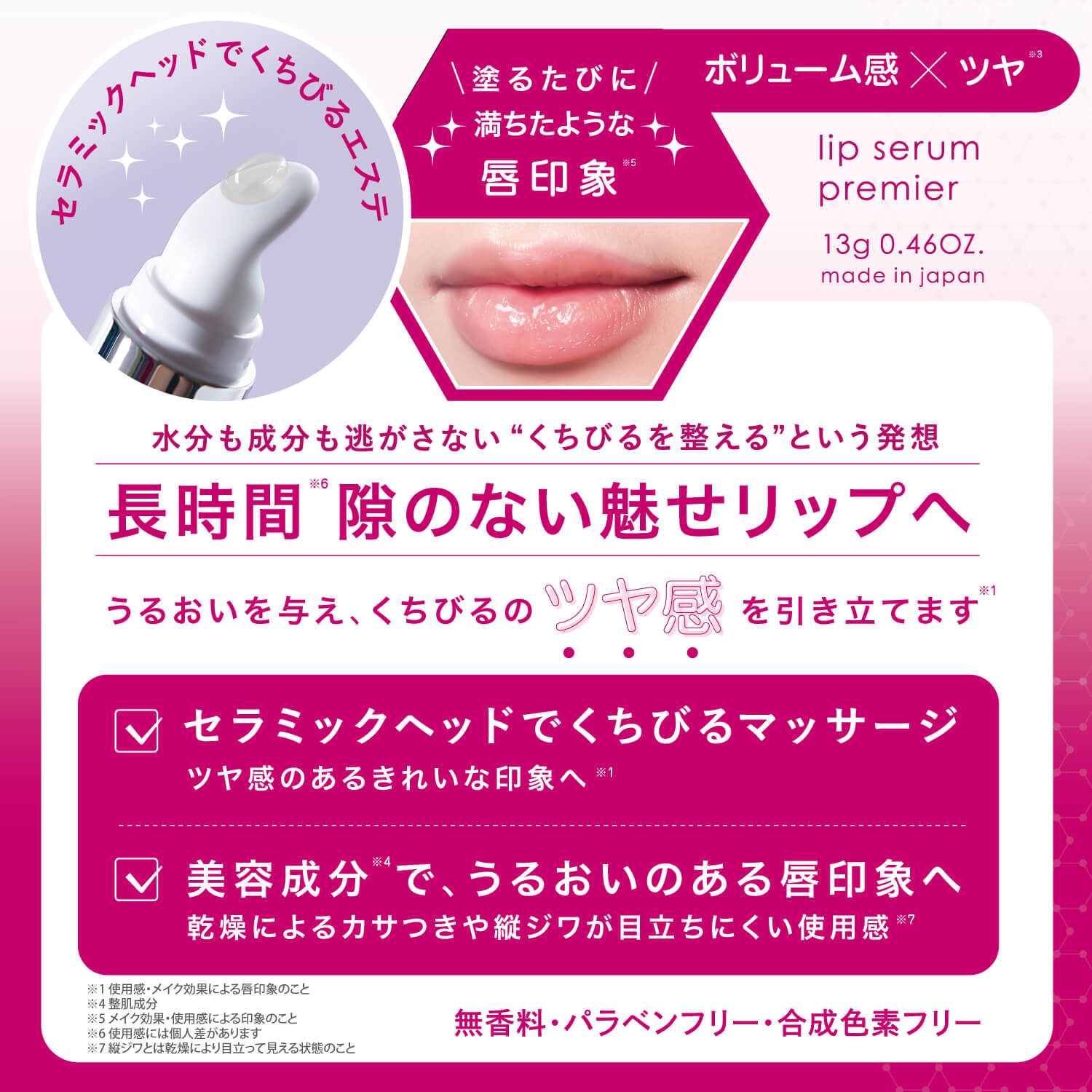 長時間隙のない魅せリップへ