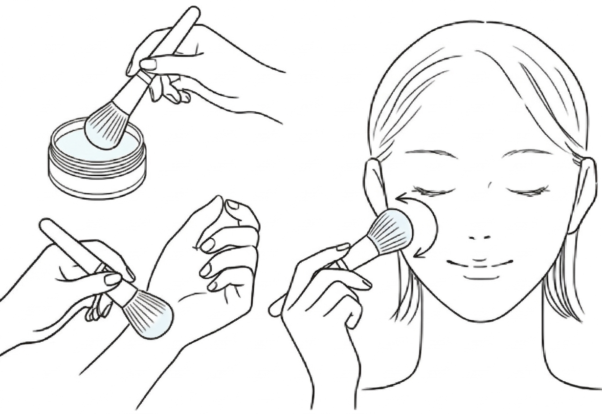 ブラシでの使い方