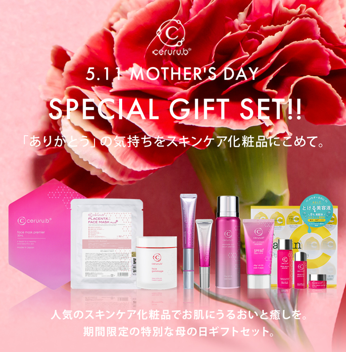 お母さんに感謝の思いを伝えるプレゼント【母の日スキンケアギフトセット】